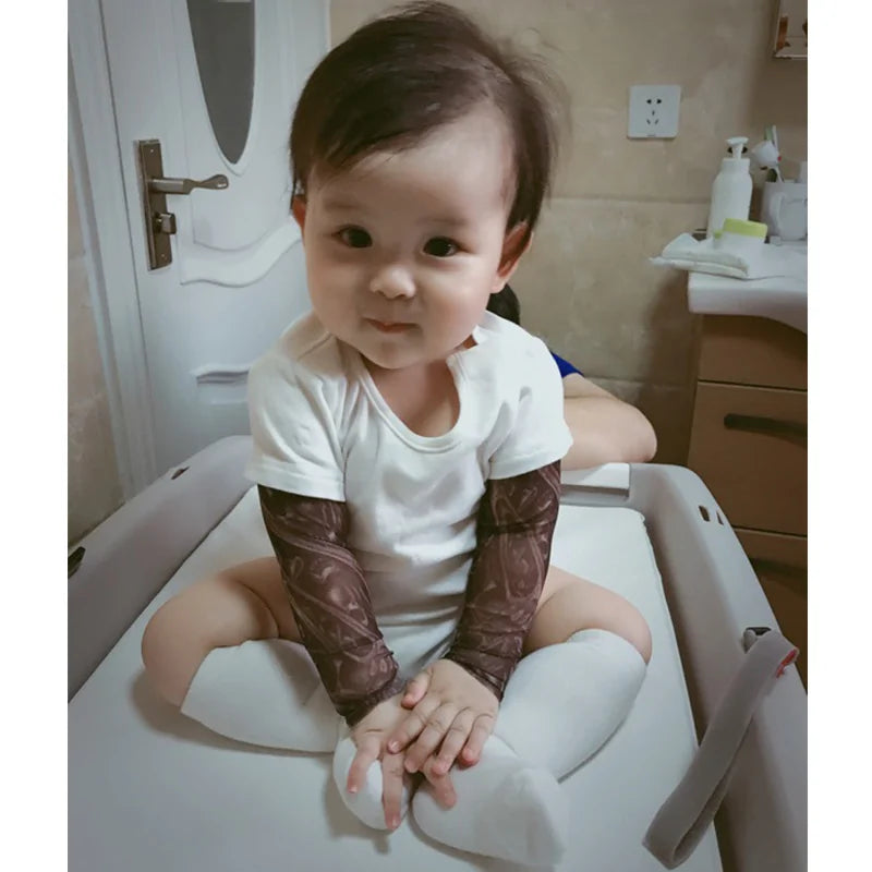 Baby Romper Long Sleeve Tattoo Print